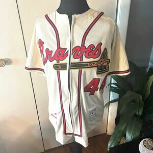 Vintage Hank Aaron Braves Jersey – Mitchell & Ness Authentic #44 SM